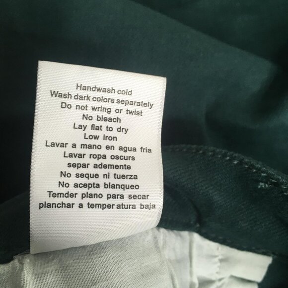 Judy Blue Jeans Womens 13/31 Green Wide Leg Crop Button Fly Raw Hem JB88104 - Picture 6 of 16